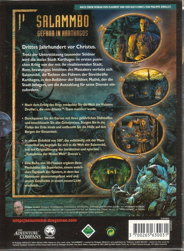 Back Cover for Salammbo: Battle for Carthage (Windows)