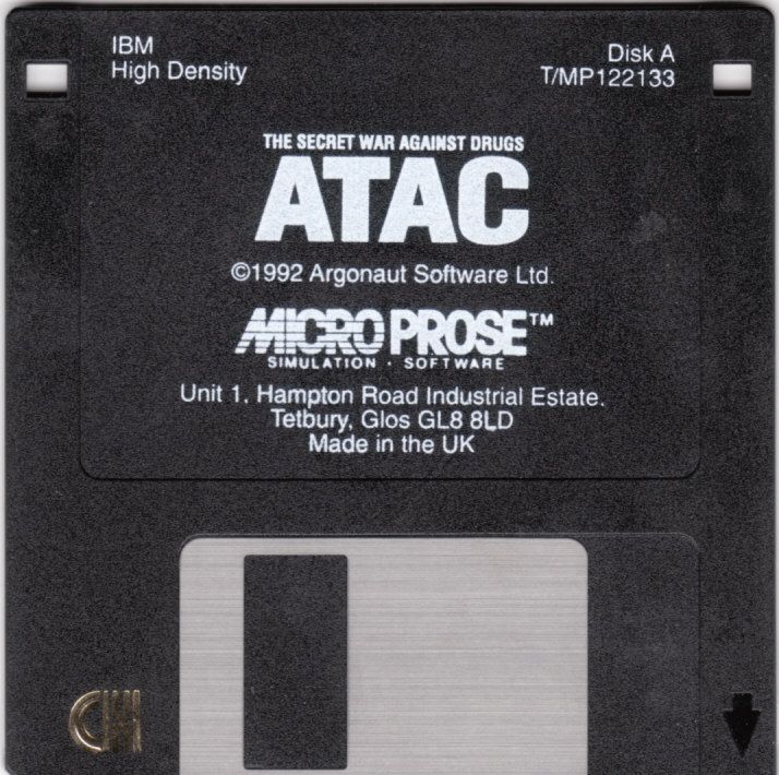 Media for ATAC: The Secret War Against Drugs (DOS) (3.5"-Disk Version): Disk 1/3