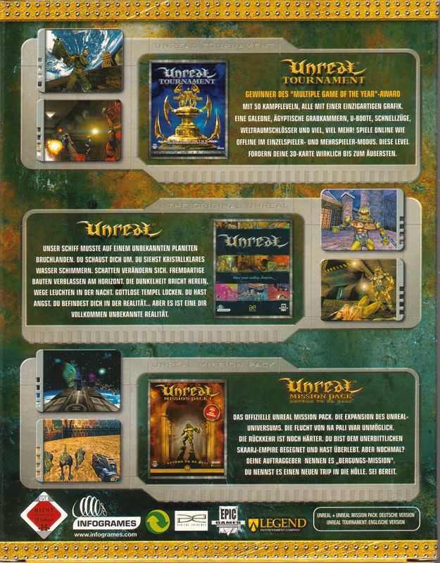 Back Cover for Totally Unreal (Windows)