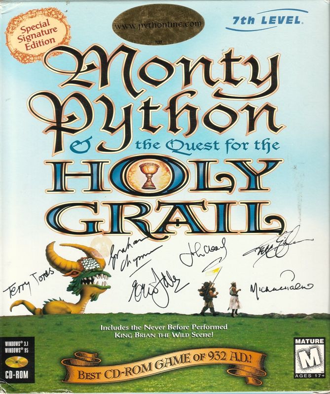 Front Cover for Monty Python & the Quest for the Holy Grail (Windows and Windows 3.x) (Special Signature Edition)