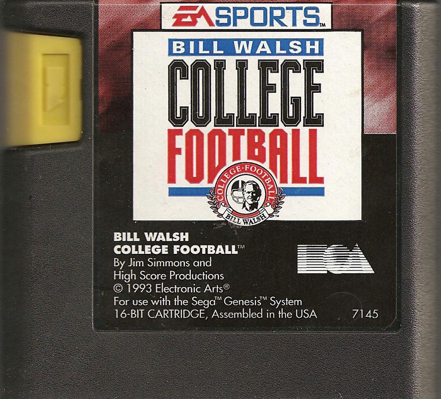 Media for Bill Walsh College Football (Genesis)