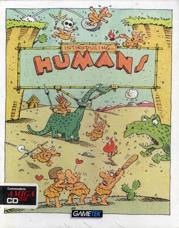 Front Cover for Humans 1 and 2 (Amiga CD32)