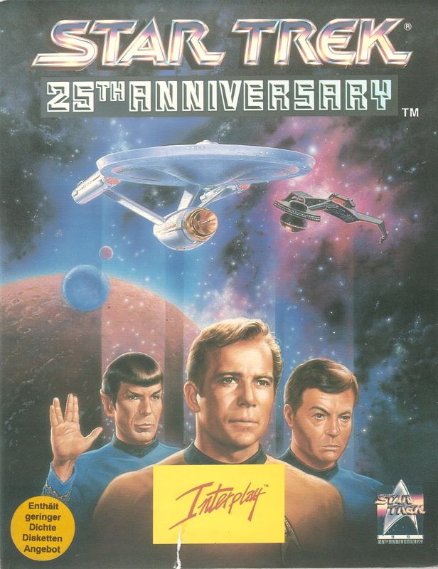 Front Cover for Star Trek: 25th Anniversary (DOS) (5.25" Disk Release)