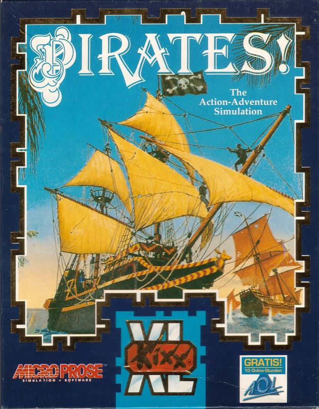 Front Cover for Sid Meier's Pirates! (DOS) (KIXX XL release)