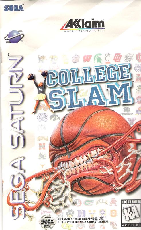 Front Cover for College Slam (SEGA Saturn)