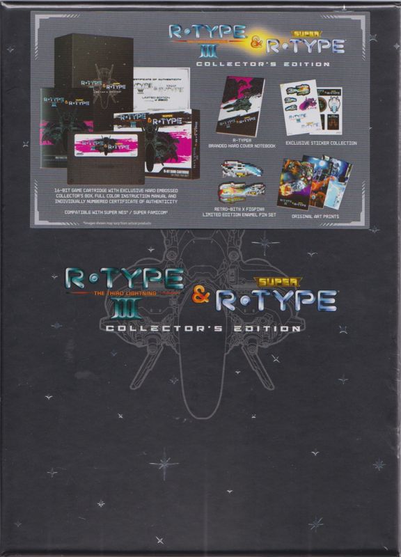 Front Cover for R-Type III & Super R-Type (Collector's Edition) (SNES) (general European release (space blue colored cartridge version)): Sealed