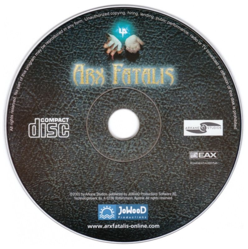 Media for Arx Fatalis (Windows) (Budget re-release (.pdf-manual only))