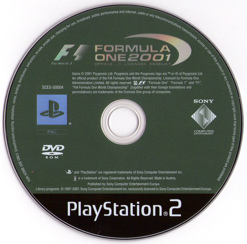 Media for Formula One 2001 (Limited Edition Pack) (PlayStation 2)