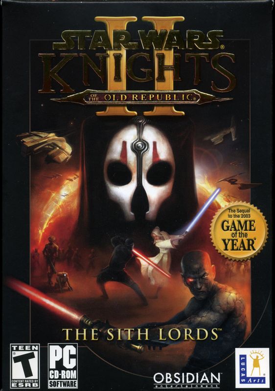 Front Cover for Star Wars: Knights of the Old Republic II - The Sith Lords (Windows)