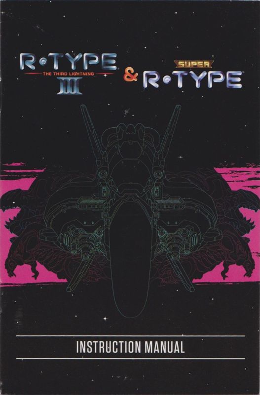 Manual for R-Type III & Super R-Type (Collector's Edition) (SNES) (general European release (space blue colored cartridge version)): Front
