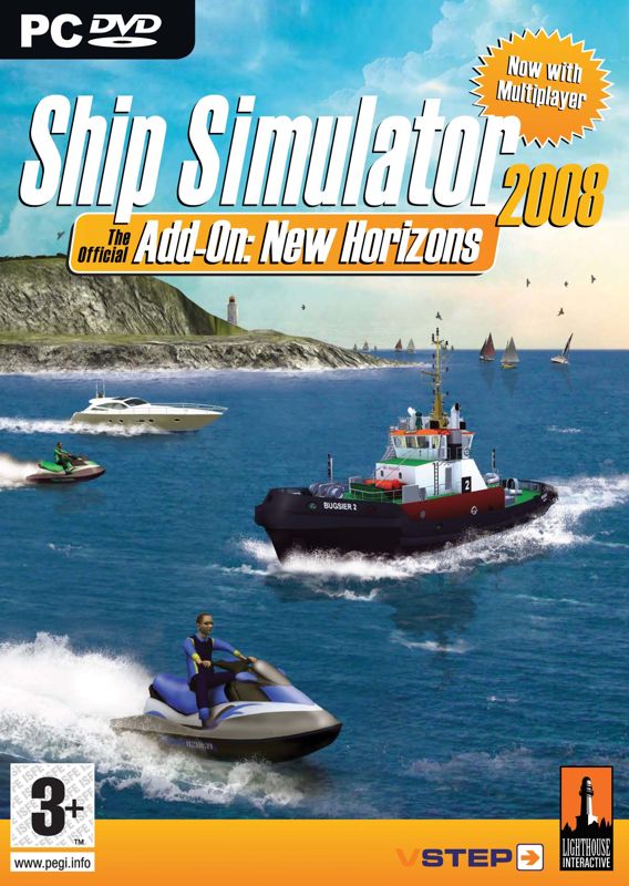 Front Cover for Ship Simulator 2008 Add-on: New Horizons (Windows) (Promotional cover art released in February 2008)