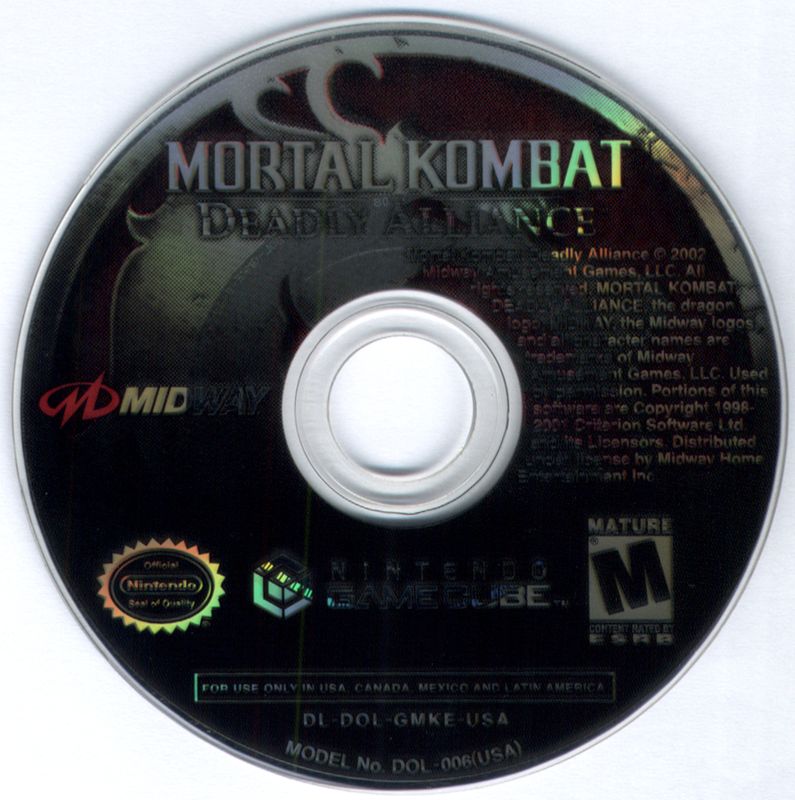 Media for Mortal Kombat: Deadly Alliance (GameCube)