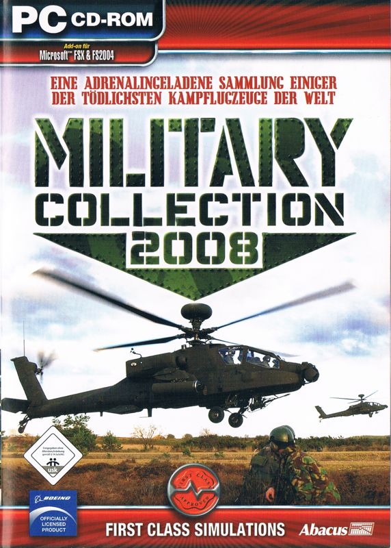 Front Cover for Military Collection 2008 (Windows) (Cover in English on one side, in German on the other.): DE