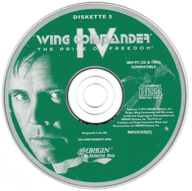 Media for Wing Commander IV: The Price of Freedom (DOS) (EA CD-ROM Classics release): Disc 5