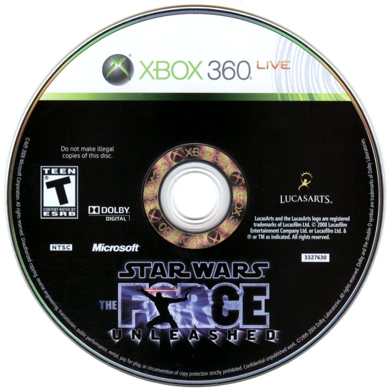 Media for Star Wars: The Force Unleashed (Xbox 360)