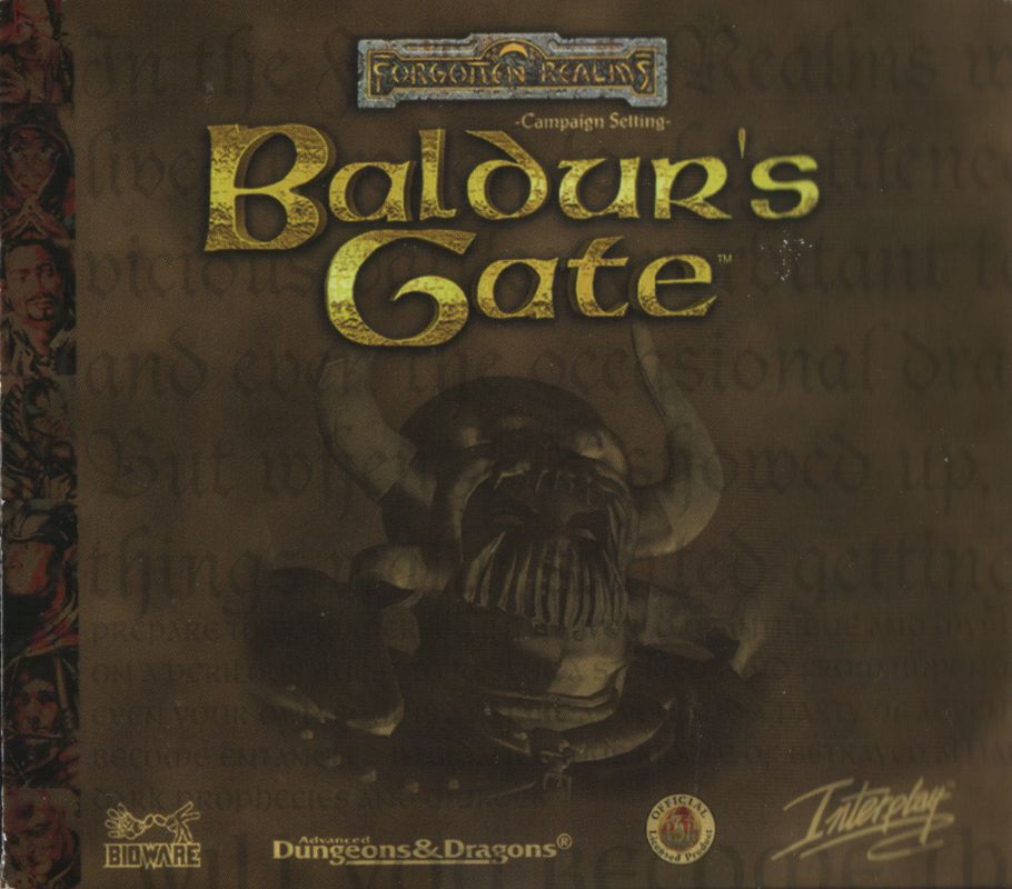 Other for Baldur's Gate (Windows) (CD-ROM version): Cardboard Case - Front