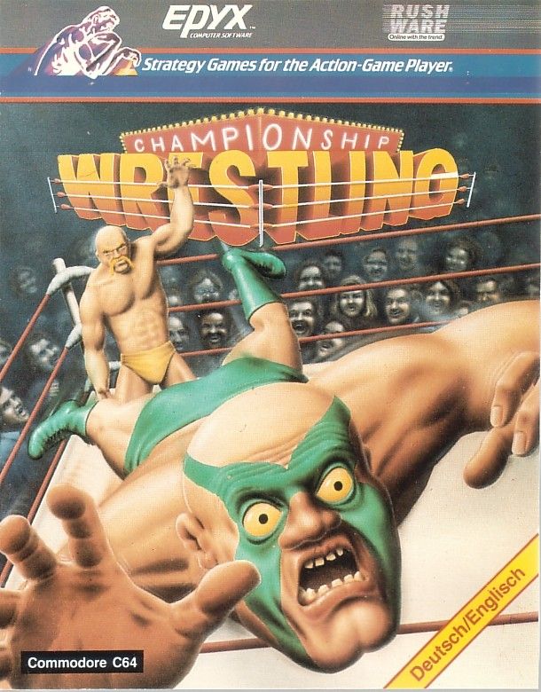Front Cover for Championship Wrestling (Commodore 64) (Rushware Release)