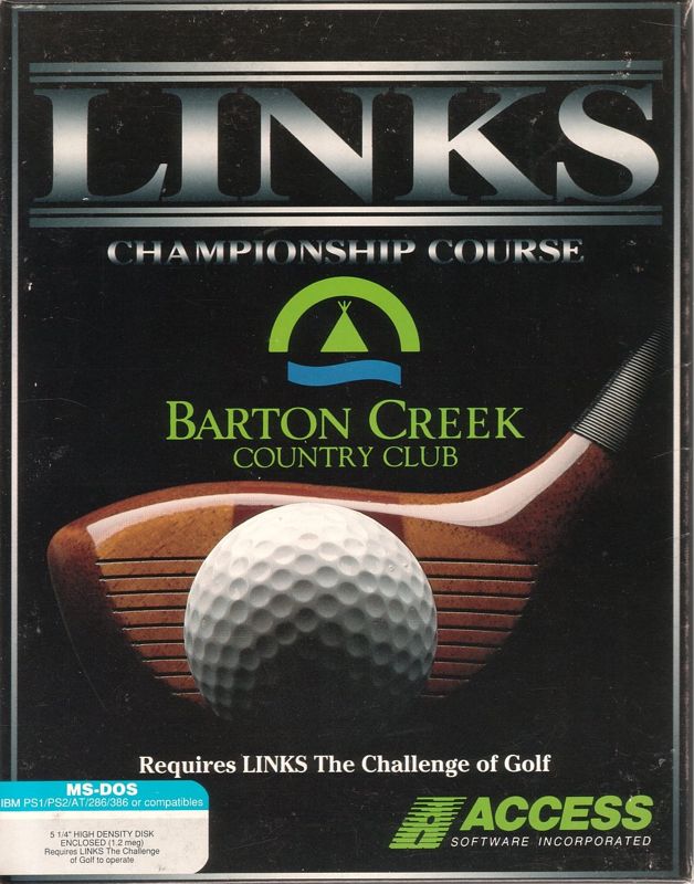 Front Cover for Links: Championship Course - Barton Creek (DOS) (5.25" floppy disk release)