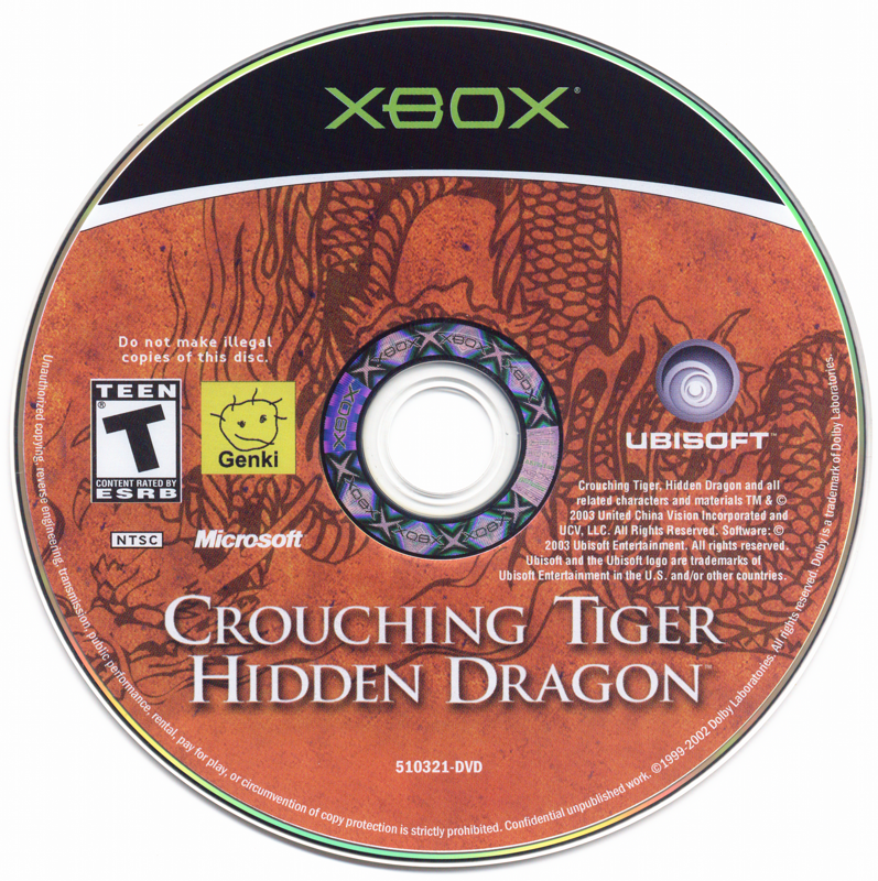 Media for Crouching Tiger Hidden Dragon (Xbox)
