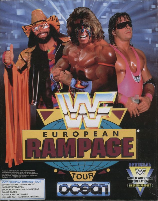 Front Cover for WWF European Rampage Tour (DOS)