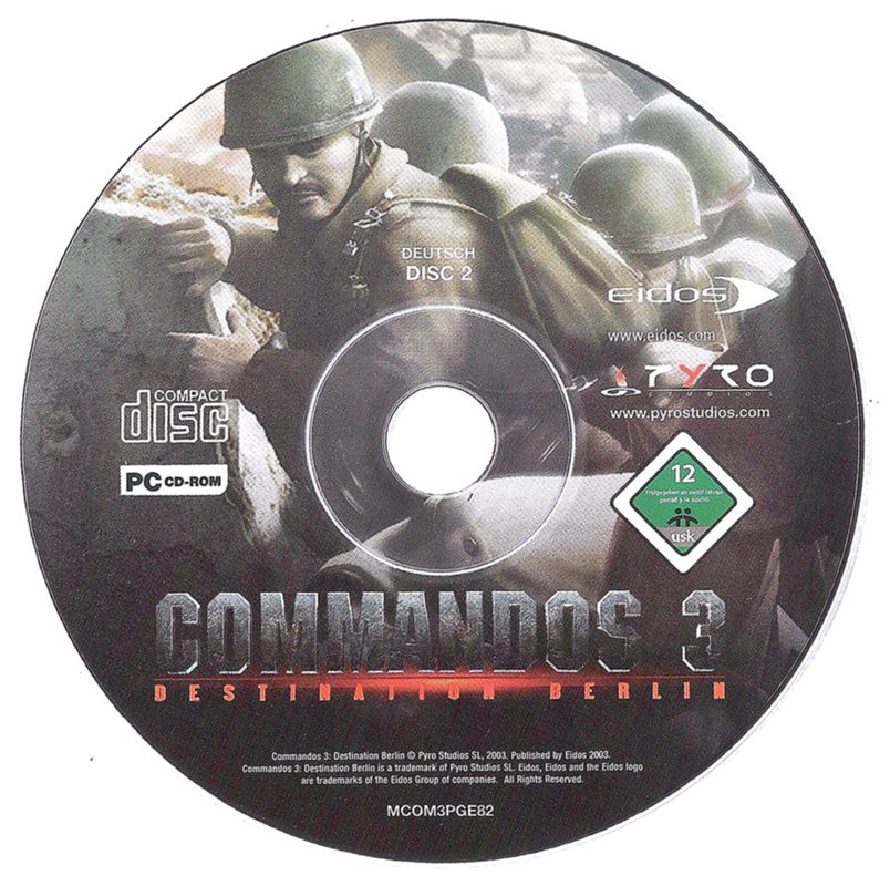 Media for Commandos 3: Destination Berlin (Windows) (Premier Collection release): Disc 2