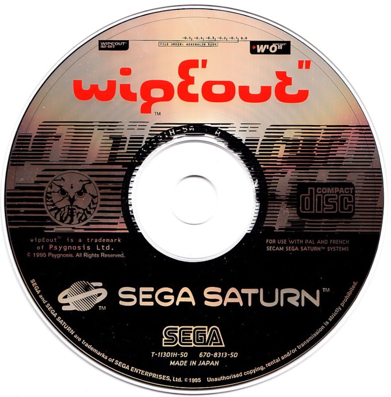 Media for WipEout (SEGA Saturn)