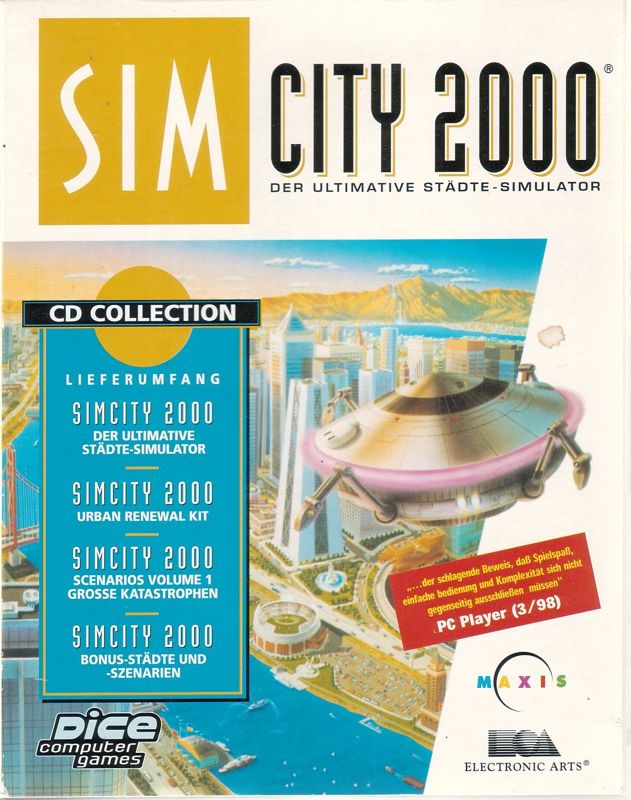 Front Cover for SimCity 2000: CD Collection (Windows and Windows 3.x) (Dice Multimedia release)