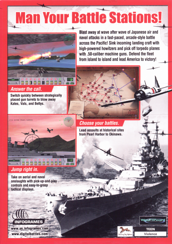 Back Cover for Pacific Gunner (Windows)