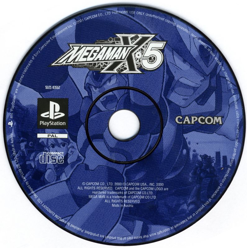 Media for Mega Man X5 (PlayStation)