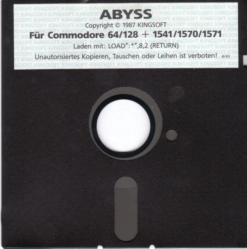 Media for Abyss (Commodore 64)