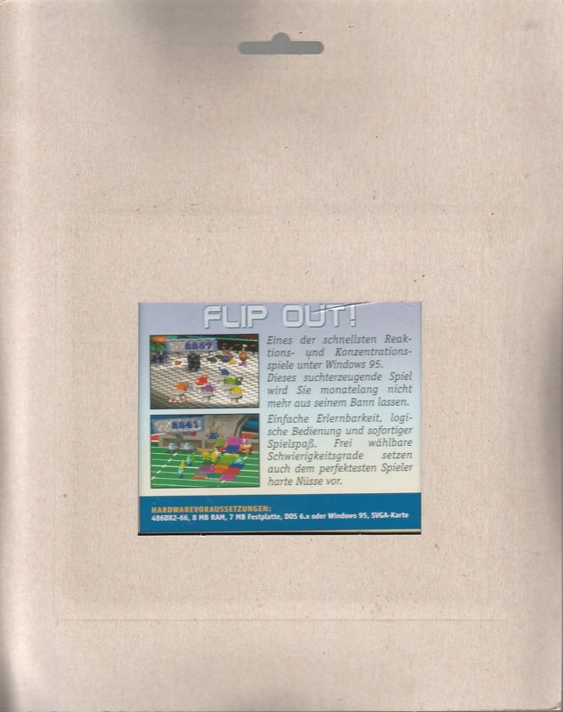 Back Cover for FlipOut! (Windows) (PCGames Classics release)