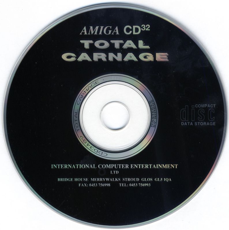 Media for Total Carnage (Amiga CD32)