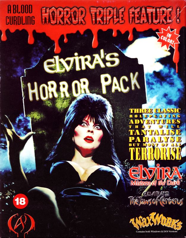 Front Cover for Elvira's Horror Pack (DOS and Windows)