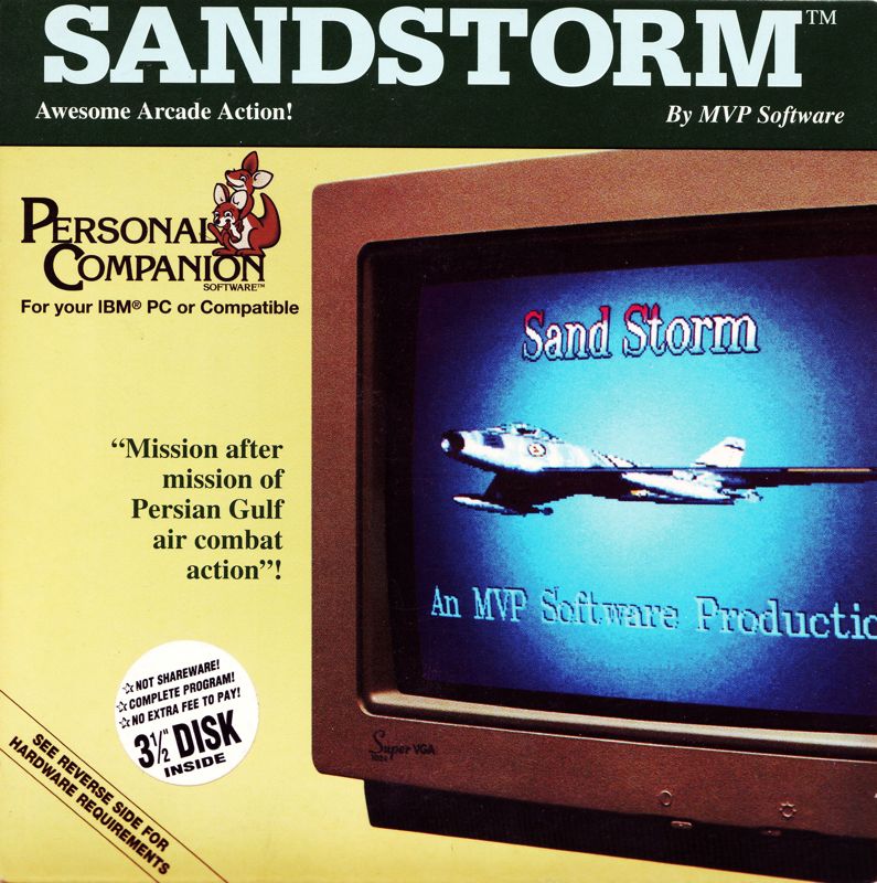 Front Cover for Sandstorm (DOS)