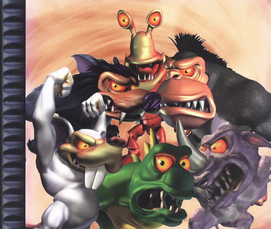 Inside Cover for Rampage Through Time (PlayStation)