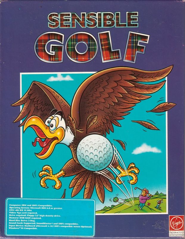 Front Cover for Sensible Golf (DOS) (3.5" floppy disk release)