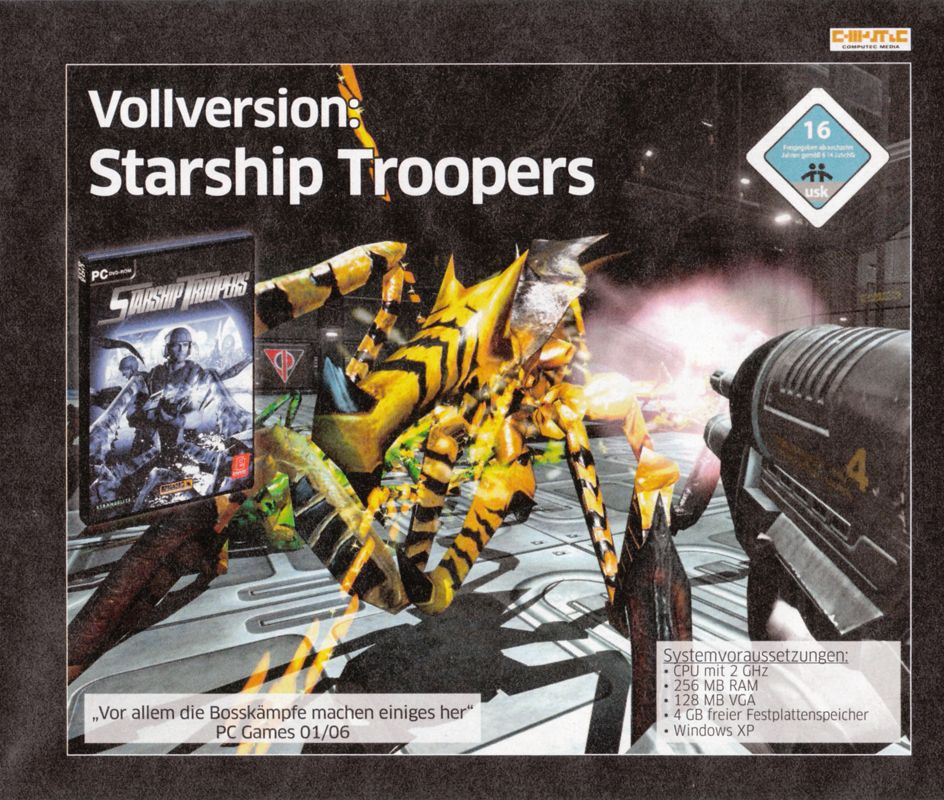 Other for Starship Troopers (Windows) (PC Games 12/2008 covermount): Jewel Case - Back