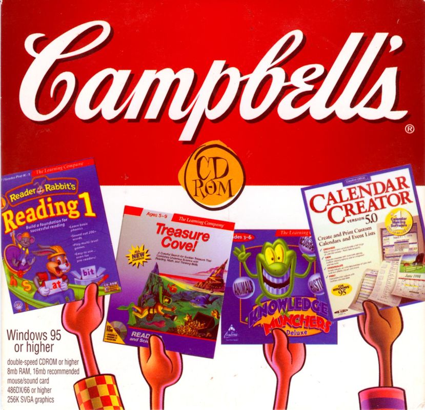 Front Cover for Trivia Munchers Deluxe (Windows) (Campbell's Soup Labels For Education "Knowledge Munchers Deluxe" release)