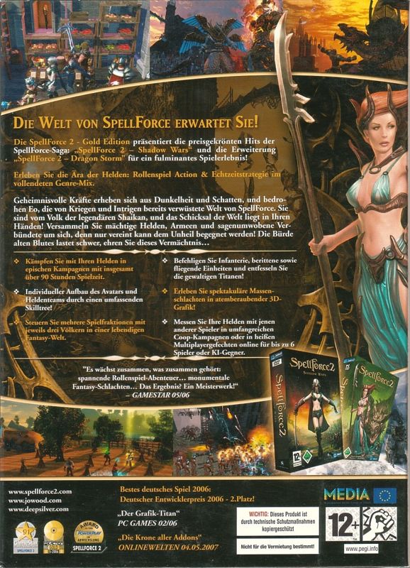 Back Cover for SpellForce 2: Gold Edition (Windows)
