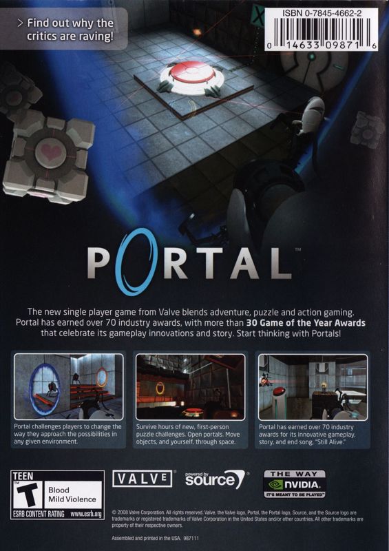 Back Cover for Portal (Windows)
