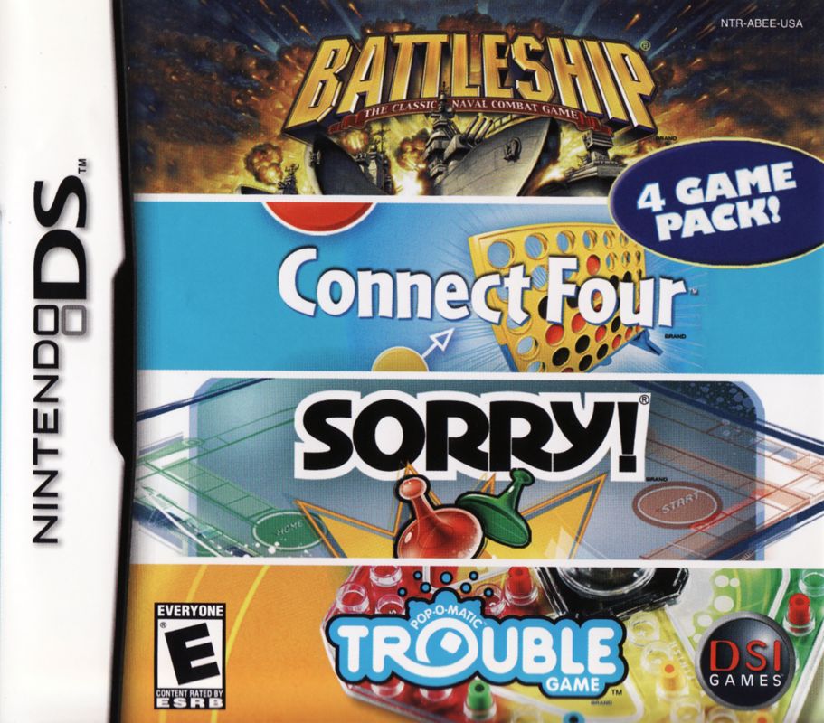 Front Cover for Battleship / Connect Four / Sorry! / Trouble (Nintendo DS)