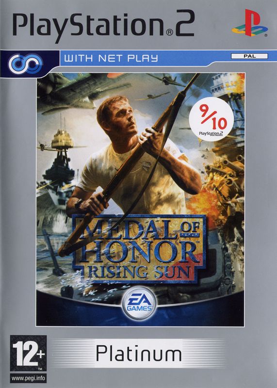Front Cover for Medal of Honor: Rising Sun (PlayStation 2) (Platinum release)