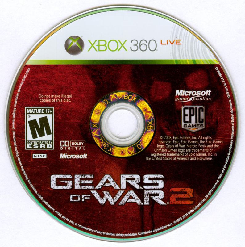 Media for Gears of War 2 (Limited Edition) (Xbox 360): Game disc