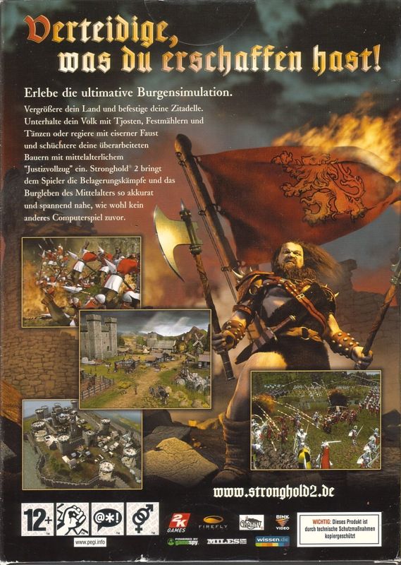 Back Cover for FireFly Studios' Stronghold 2 (Windows)