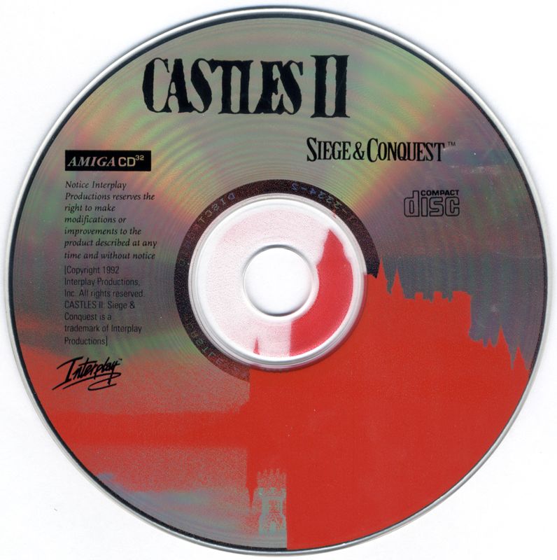 Media for Castles II: Siege & Conquest (Amiga CD32)