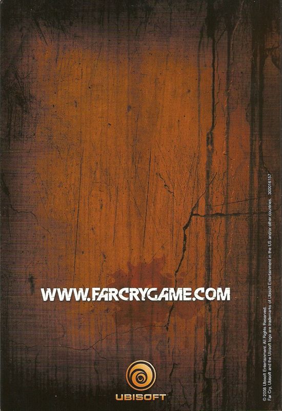 Extras for Far Cry 2 (Collector's Edition) (Windows): Making-of Sleeve - Back