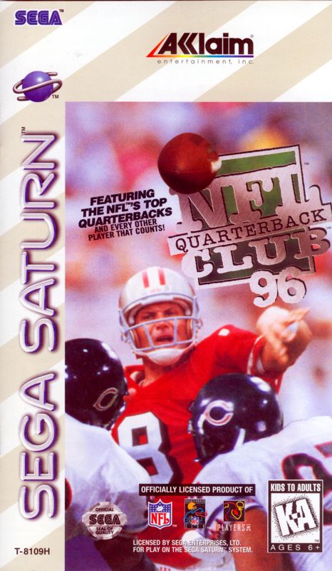Front Cover for NFL Quarterback Club 96 (SEGA Saturn)