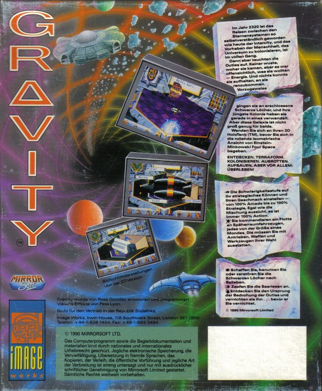 Gravity cover or packaging material - MobyGames