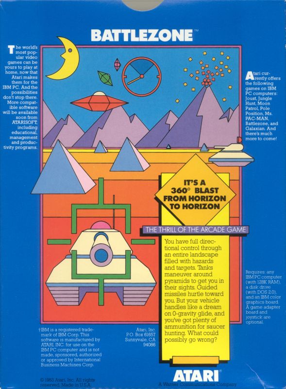 Back Cover for Battlezone (PC Booter)