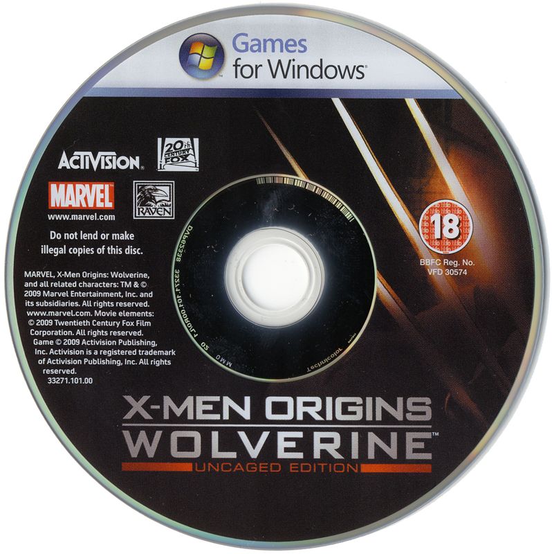 Media for X-Men Origins: Wolverine - Uncaged Edition (Windows)
